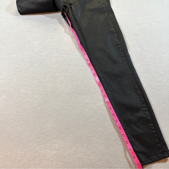 Paige Denim Verdugo Ankle Jeans Women’s Sise 27 Coated Black Silk Lyocell - Picture 3 of 13